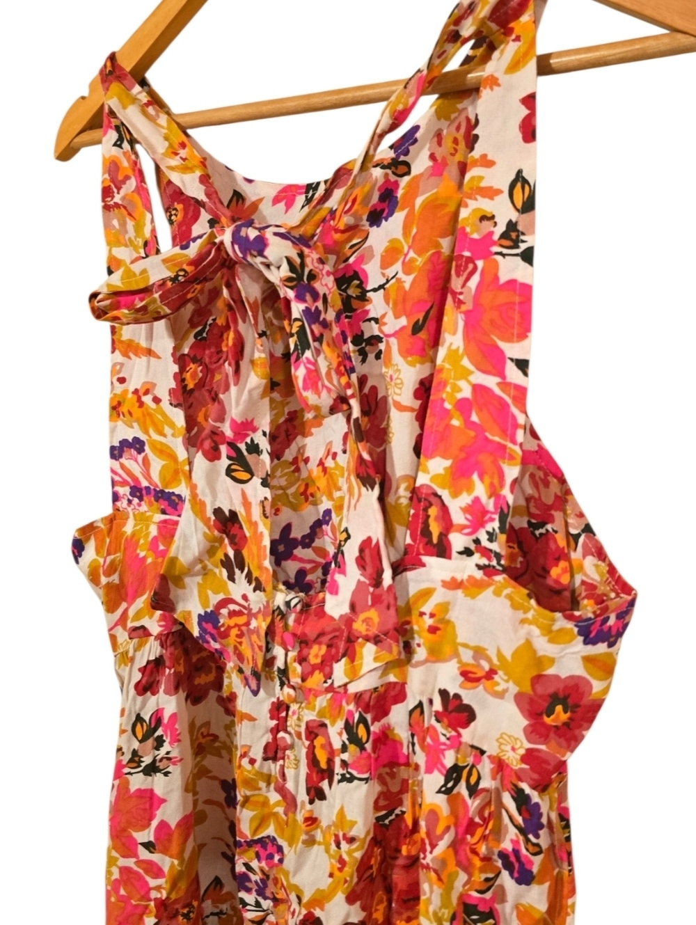 Natural Life Floral Boho Tiered Mini Dress - Size Large - Picture 6 of 16